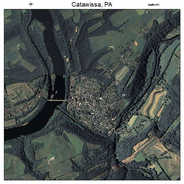 Catawissa, PA air photo map
