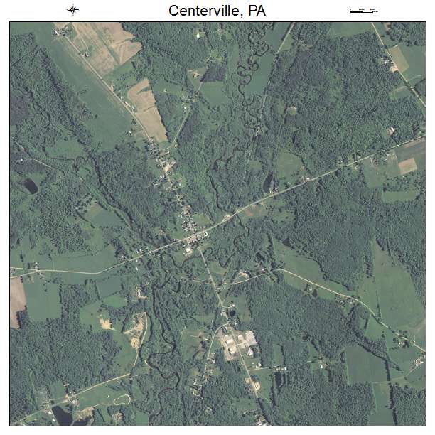 Centerville, PA air photo map