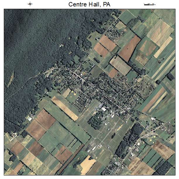 Centre Hall, PA air photo map