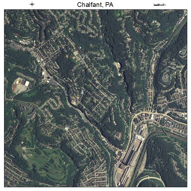 Chalfant, PA air photo map
