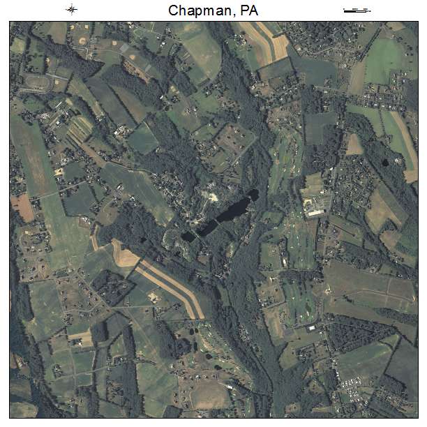Chapman, PA air photo map