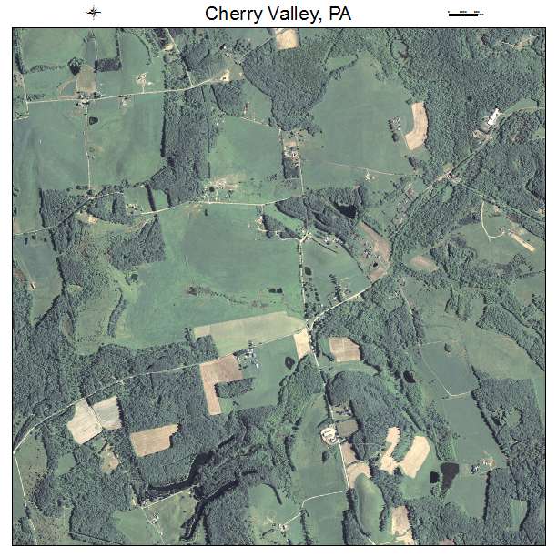 Cherry Valley, PA air photo map