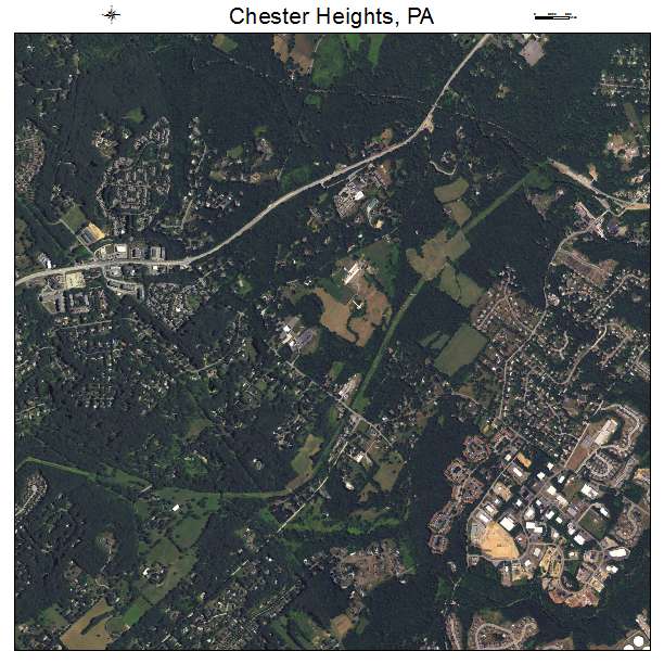 Chester Heights, PA air photo map