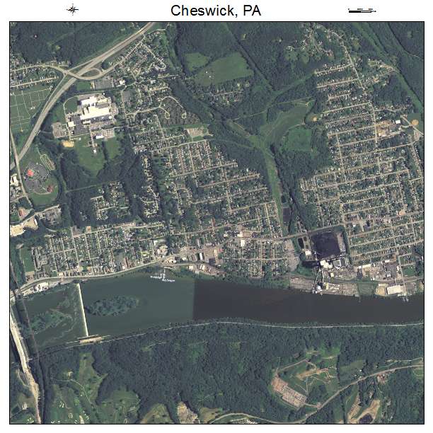 Cheswick, PA air photo map