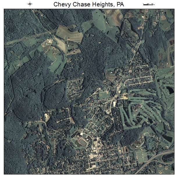 Chevy Chase Heights, PA air photo map