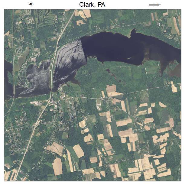 Clark, PA air photo map