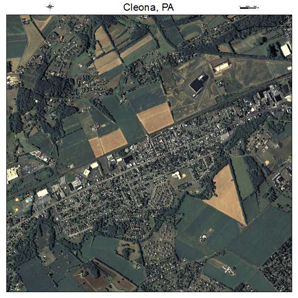 Cleona, PA air photo map