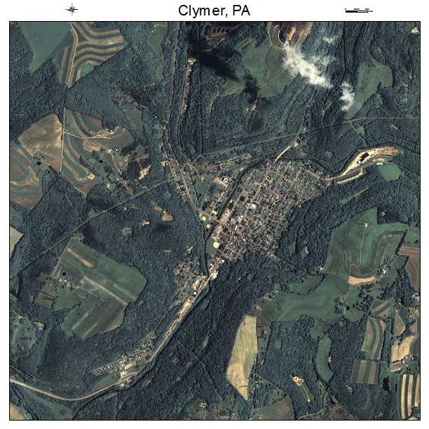Clymer, PA air photo map