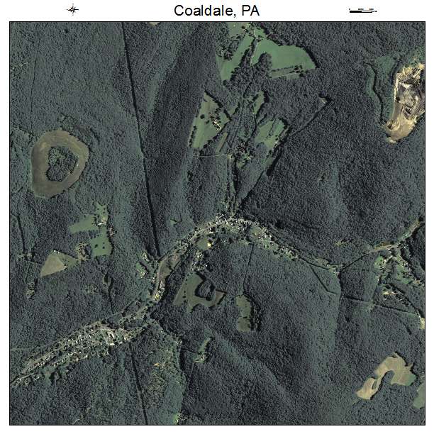 Coaldale, PA air photo map