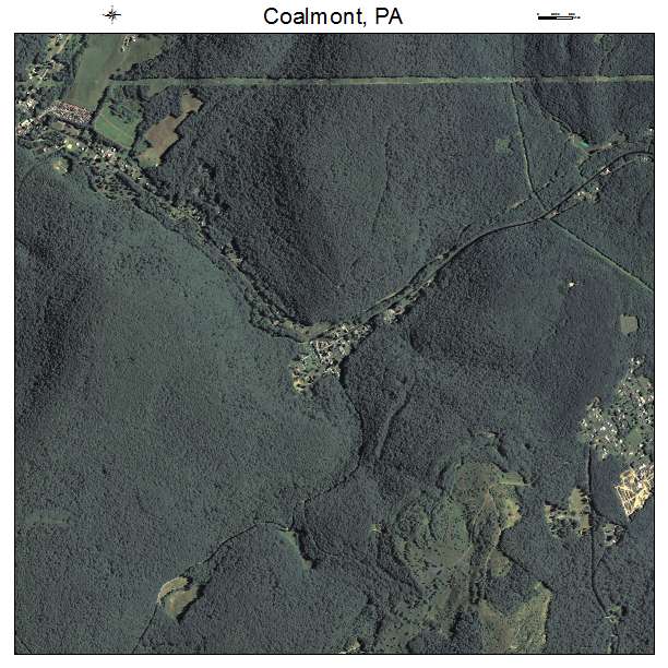 Coalmont, PA air photo map