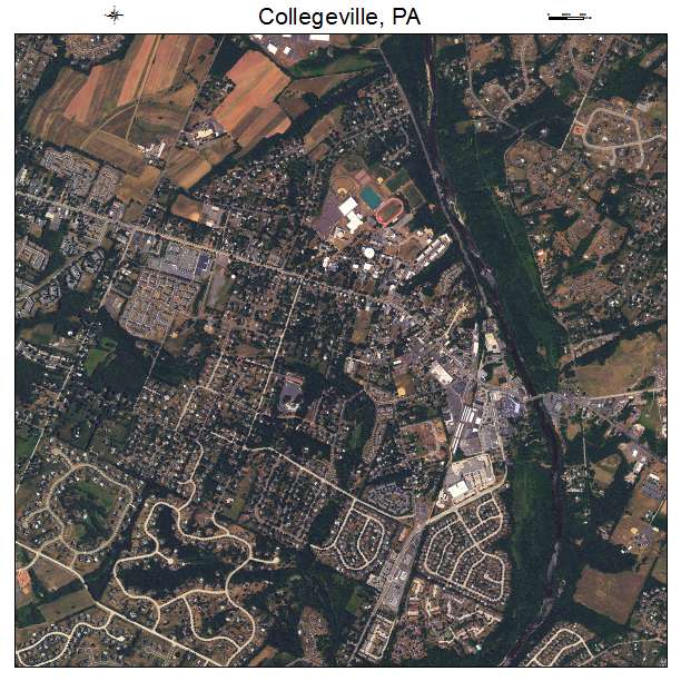 Collegeville, PA air photo map