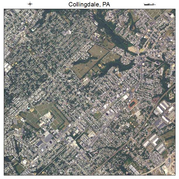 Collingdale, PA air photo map