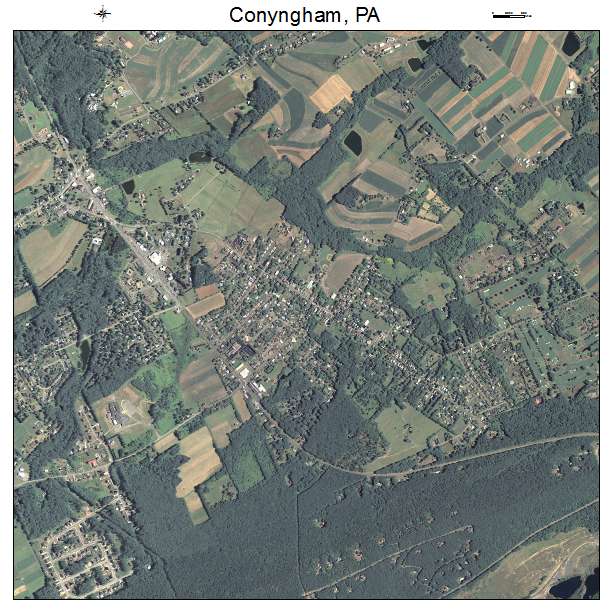 Conyngham, PA air photo map