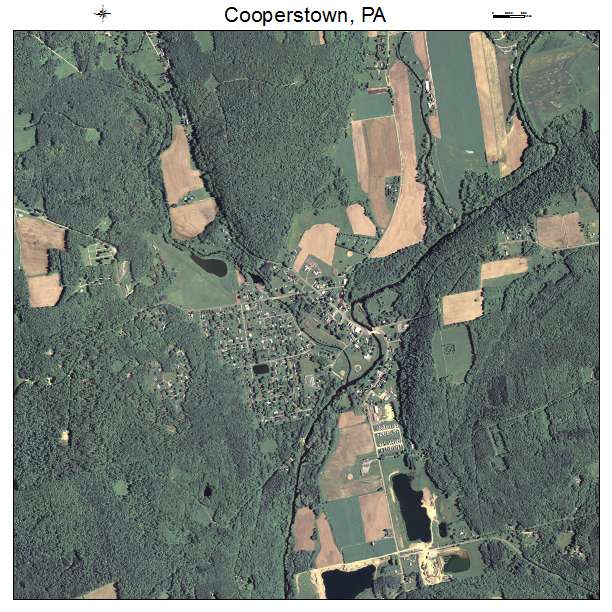Cooperstown, PA air photo map