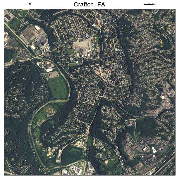 Crafton, PA air photo map