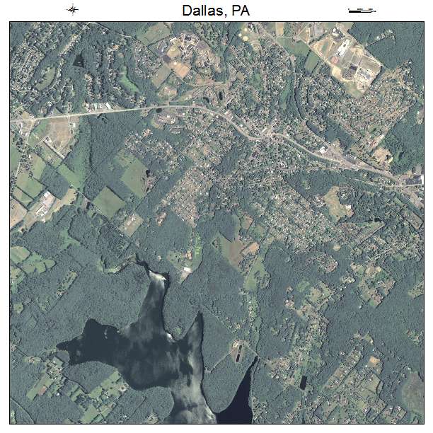 Dallas, PA air photo map