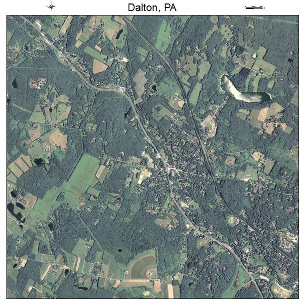 Dalton, PA air photo map