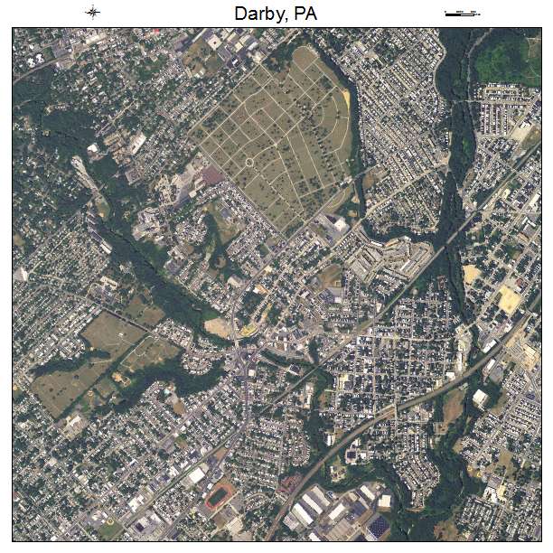 Darby, PA air photo map