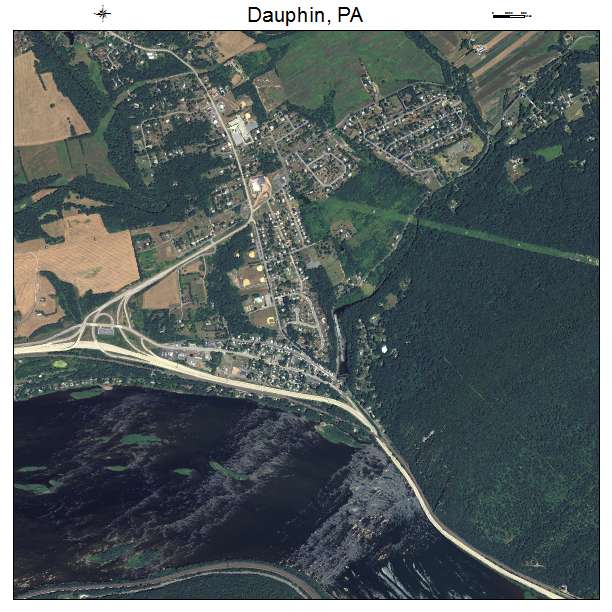 Dauphin, PA air photo map