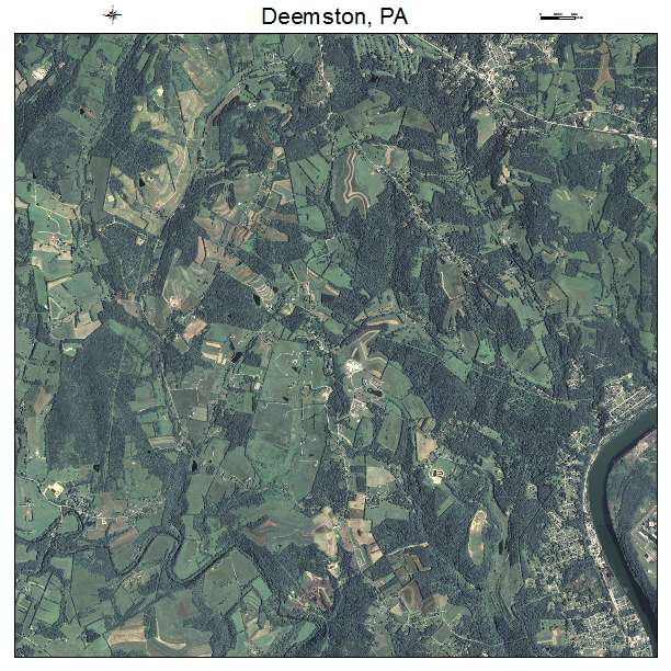 Deemston, PA air photo map