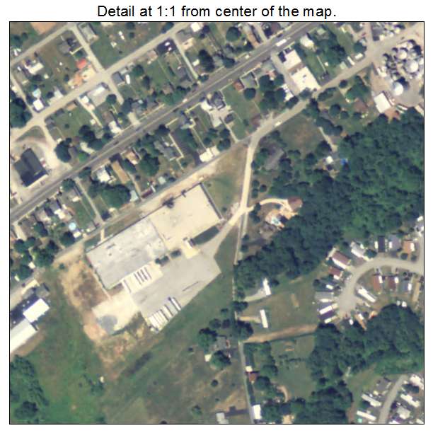 Abbottstown, Pennsylvania aerial imagery detail