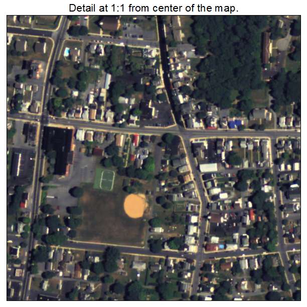 Akron, Pennsylvania aerial imagery detail