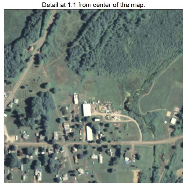 Alba, Pennsylvania aerial imagery detail