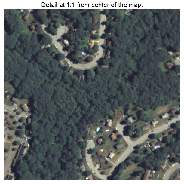 Amity Gardens, Pennsylvania aerial imagery detail