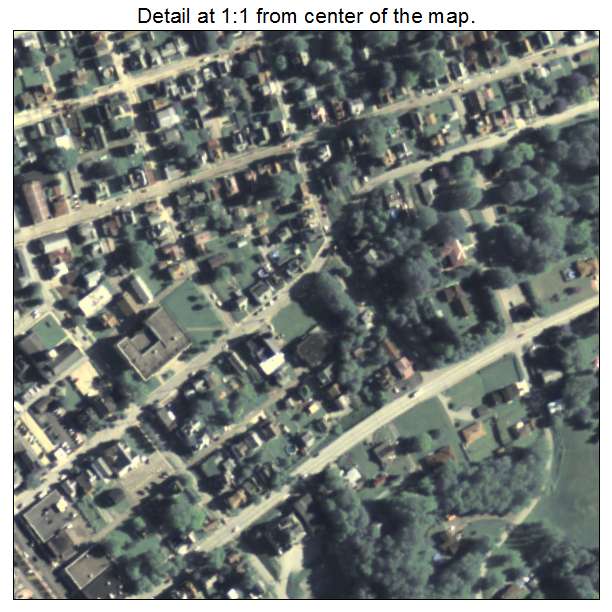 Apollo, Pennsylvania aerial imagery detail