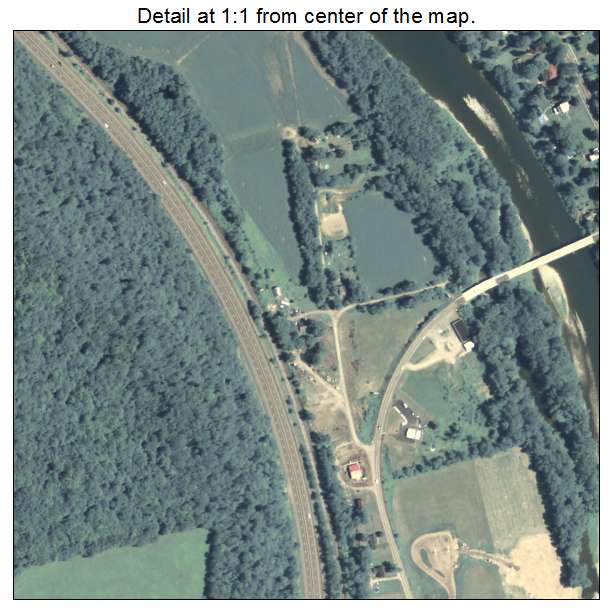 Athens, Pennsylvania aerial imagery detail