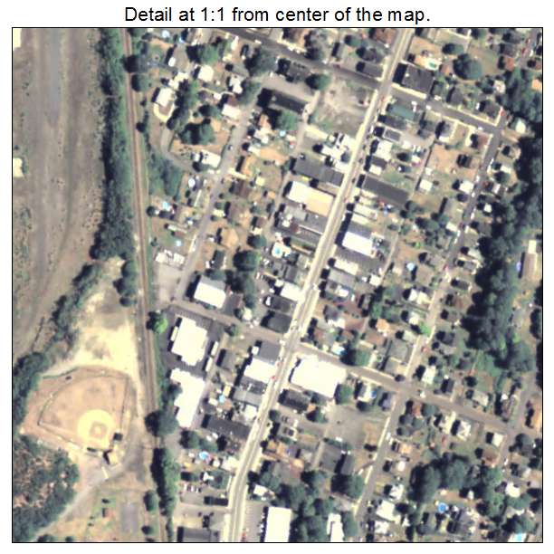 Avoca, Pennsylvania aerial imagery detail