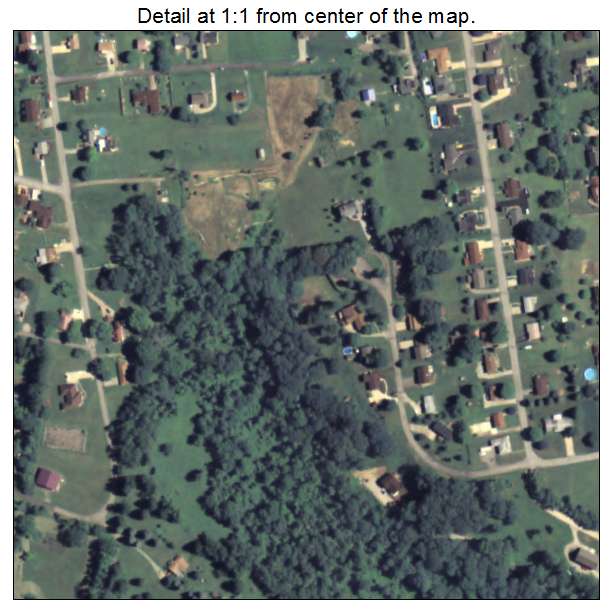Baidland, Pennsylvania aerial imagery detail
