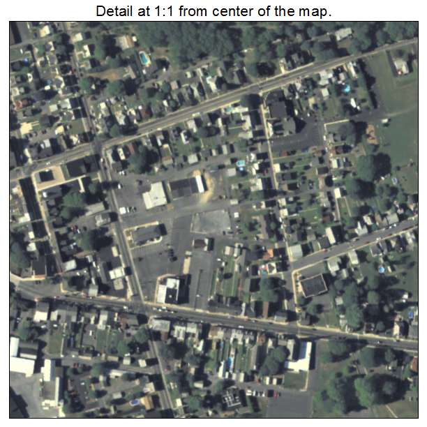 Bath, Pennsylvania aerial imagery detail