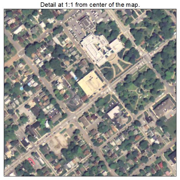 Beaver, Pennsylvania aerial imagery detail
