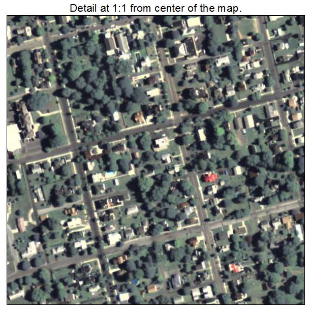 Bedford, Pennsylvania aerial imagery detail