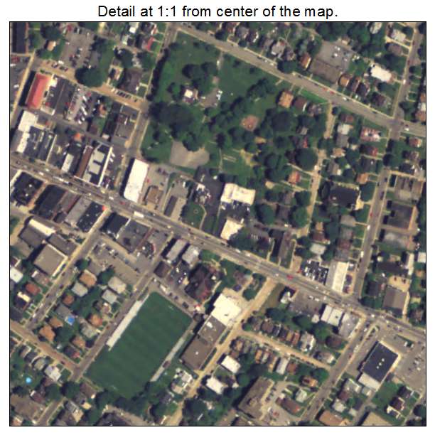 Bellevue, Pennsylvania aerial imagery detail