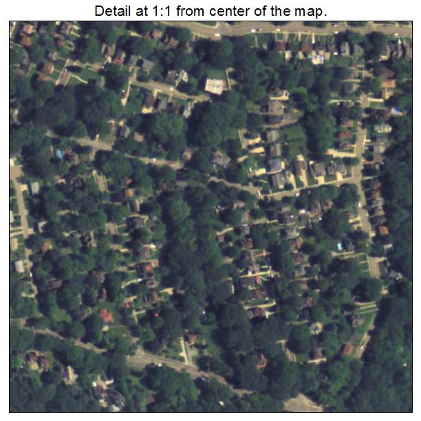 Ben Avon, Pennsylvania aerial imagery detail