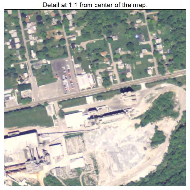 Bessemer, Pennsylvania aerial imagery detail