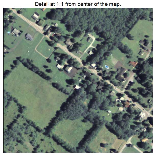 Bethany, Pennsylvania aerial imagery detail