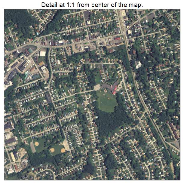 Bethel Park, Pennsylvania aerial imagery detail