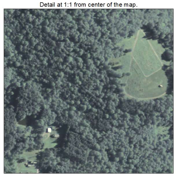 Big Run, Pennsylvania aerial imagery detail