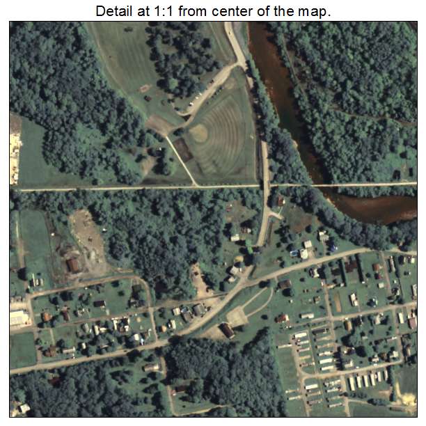 Black Lick, Pennsylvania aerial imagery detail
