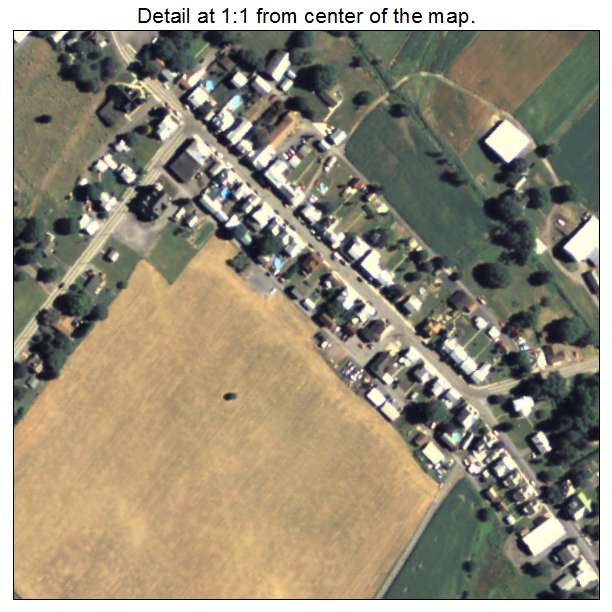 Blain, Pennsylvania aerial imagery detail