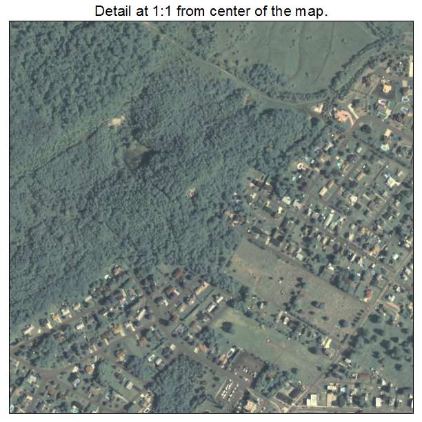 Blakely, Pennsylvania aerial imagery detail