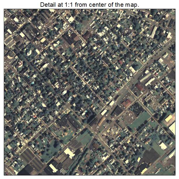Bloomsburg, Pennsylvania aerial imagery detail