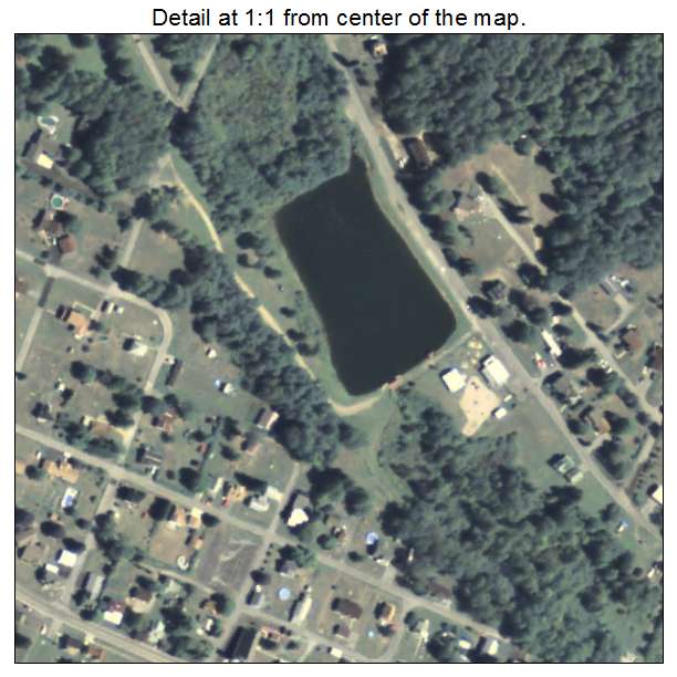 Brisbin, Pennsylvania aerial imagery detail