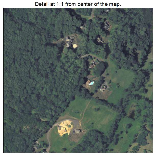 Bryn Athyn, Pennsylvania aerial imagery detail