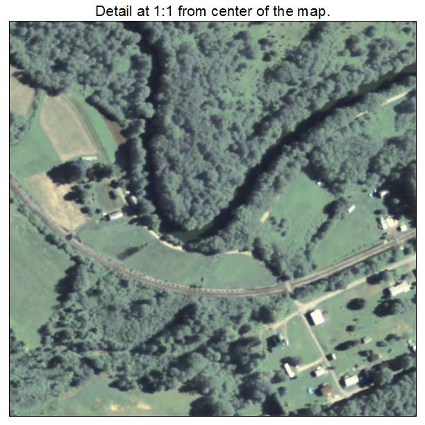 Burnside, Pennsylvania aerial imagery detail