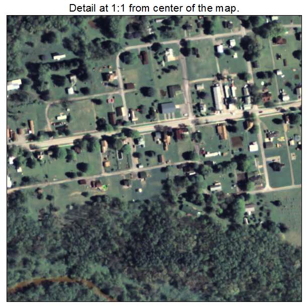 Callensburg, Pennsylvania aerial imagery detail