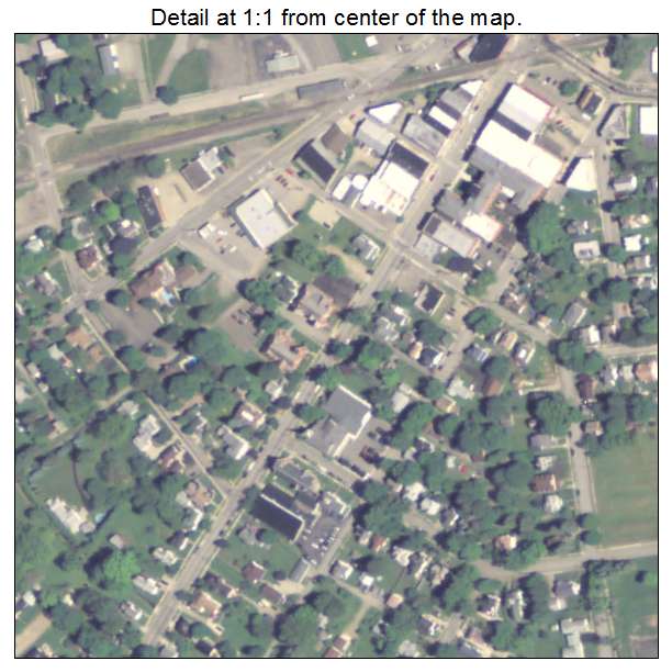 Cambridge Springs, Pennsylvania aerial imagery detail